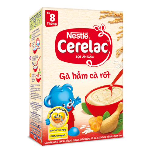 Bán Bột ăn dặm Nestle Cerelac - Gà hầm cà rốt (200gr)