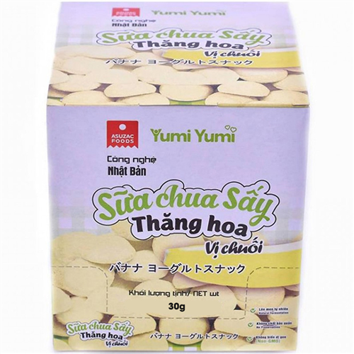 Bán Hộp sữa chua sấy thăng hoa vị chuối Asuzac 30g