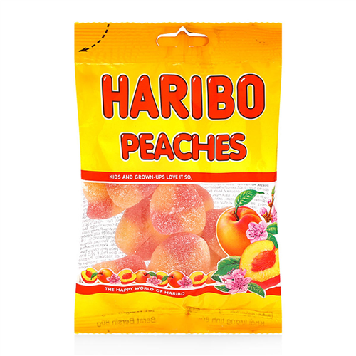 Bán Kẹo dẻo vị trái cây Haribo Peaches gói 80g