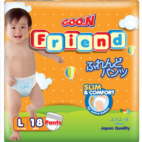 Bán Tã - bỉm quần Goon Friend L18 (9-14kg)