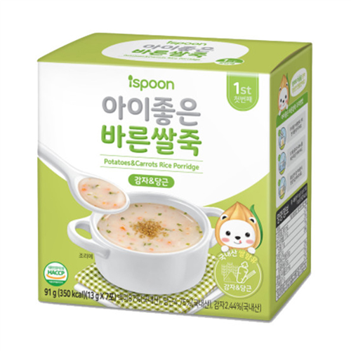 Bán Cháo ăn dặm Ispoon vị khoai và cà rốt 91g (6M+)