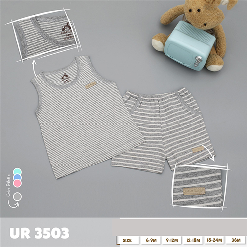 Bán Bộ ba lỗ kẻ nhỏ Uala UR3503