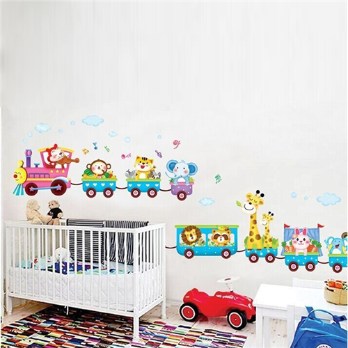 Bán Tranh dán tường đoàn tàu vui vẻ M0035