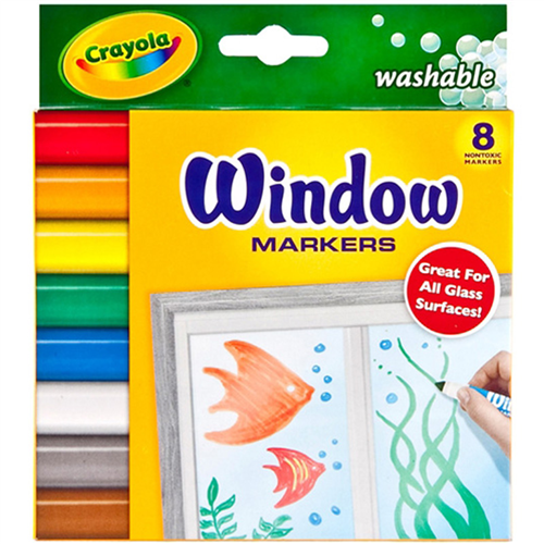 Bán Bút lông 8 màu vẽ được lên mặt kính - Crayola 5881650009