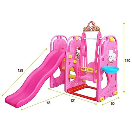 Bán Cầu trượt xích đu Hello Kitty HQ073
