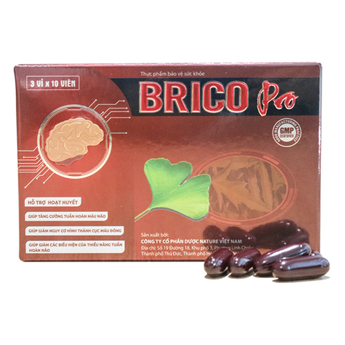 Bán Hoạt huyết dưỡng não Brico Pro (hộp 3 vỉ x 10 viên)