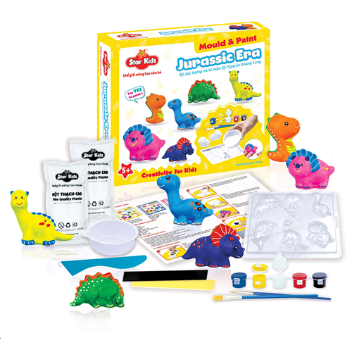 Bán Bộ đúc tượng và tô màu kỷ nguyên khủng long Star Kids K-131