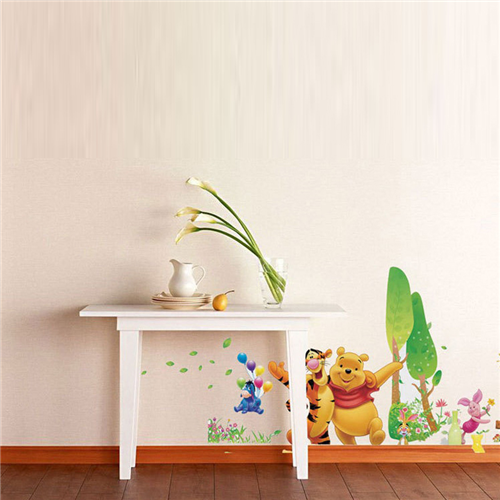 Bán Tranh dán tường gấu Pooh ca hát M004