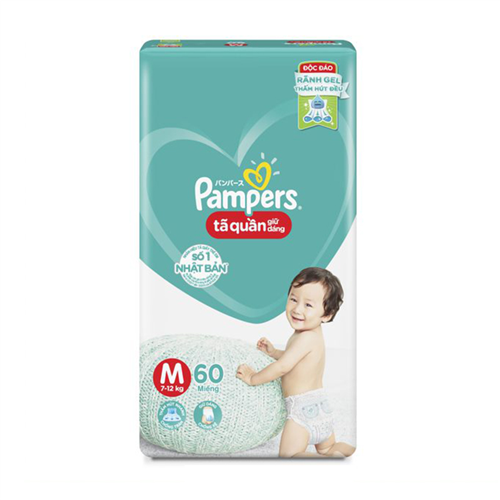 Bán Tã - bỉm quần Pamper giữ dáng M60 (7-12kg)