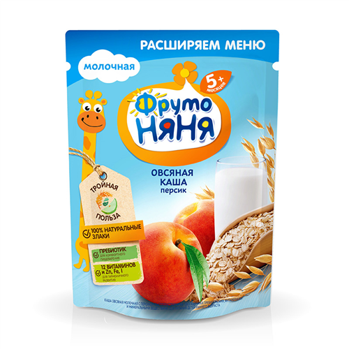 Bán Bột yến mạch vị đào Fruto Nyanya (200g)