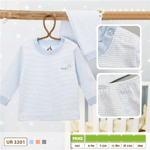 Bán Bộ dài tay cài vai kẻ nhỏ Uala UR3201 (6M+)
