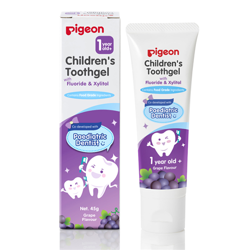 Bán Kem đánh răng trẻ em Pigeon hương nho 45g (1+)