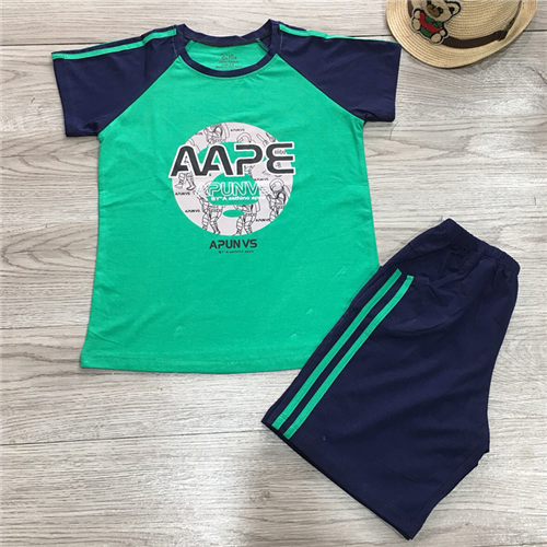 Bán Bộ cộc tay bé trai in hình người máy (1-5T)