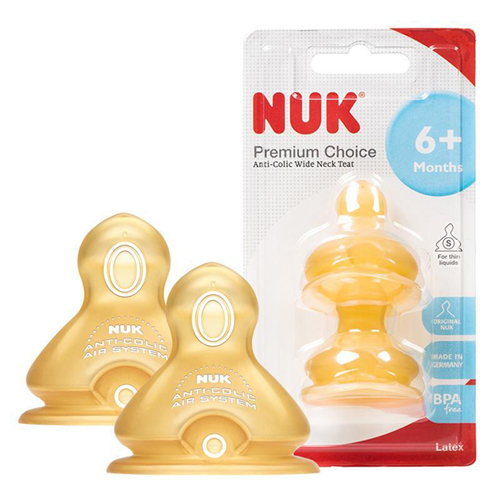Bán Núm ty Nuk Premium Choice+ cổ rộng cao su (2c/set)