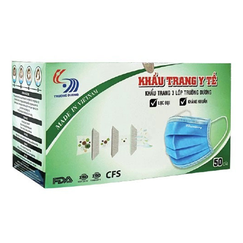 Bán Khẩu trang y tế 3 lớp kháng khuẩn Trường Dương (50c/hộp)