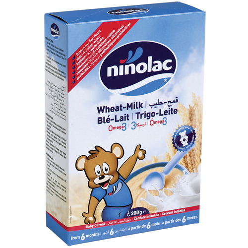 Bán Bột ăn dặm Ninolac lúa mỳ sữa 200g 6m+