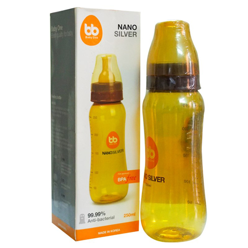 Bán Bình sữa Nano Silver Baby One 250ml (cổ hẹp)