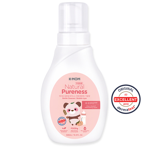 Bán Nước rửa bình & rau quả thảo mộc tự nhiên K-Mom dạng chai tạo bọt 500ml KM13128