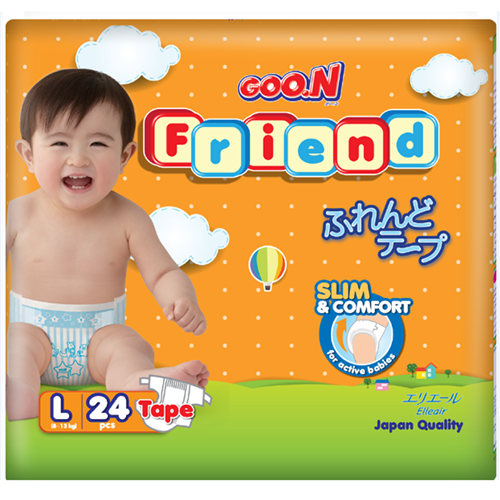 Bán Tã - bỉm dán Goon Friend L24 (8-13kg)