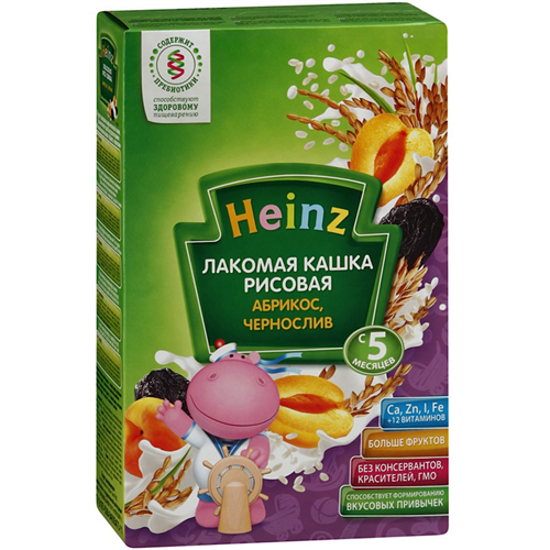 Bán Bột ăn dặm Heinz Nga vị sữa kiều mạch mơ lê nho đen 200g