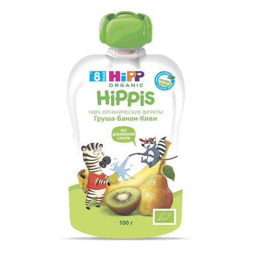 Bán Dinh dưỡng trái cây nghiền hữu cơ HiPPiS Organic (Kiwi, Lê, Chuối)