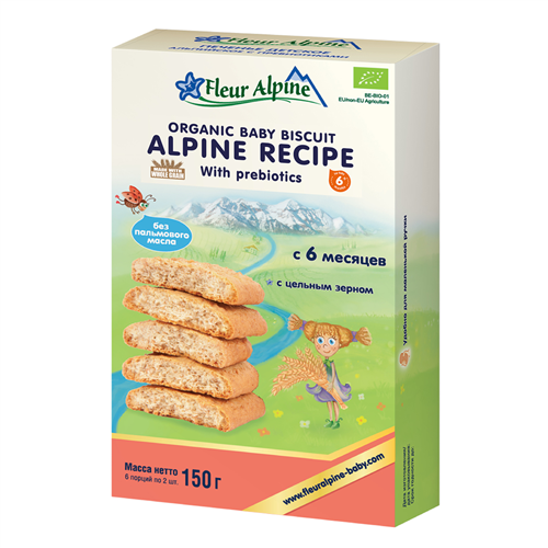 Bán Bánh ăn dặm Organic Alpine Prebiotic - Fleur Alpine