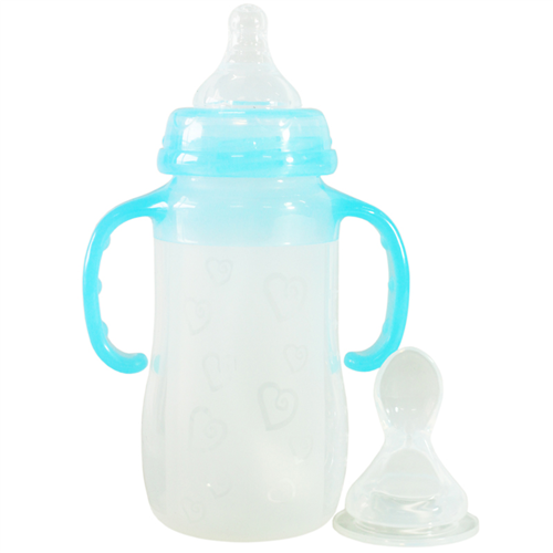 Bán Bình thìa núm ty Babylove 240ml cổ rộng