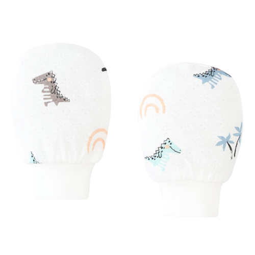Bán Bao tay có cổ Lullaby NH612P 2 đôi/set (trắng in BT)