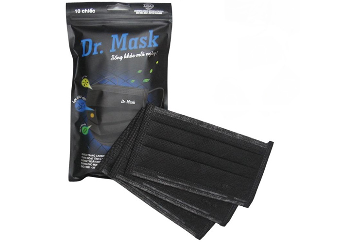 Khau trang carbon than hoat tinh 4 lop Dr. Mask (10c/tui)