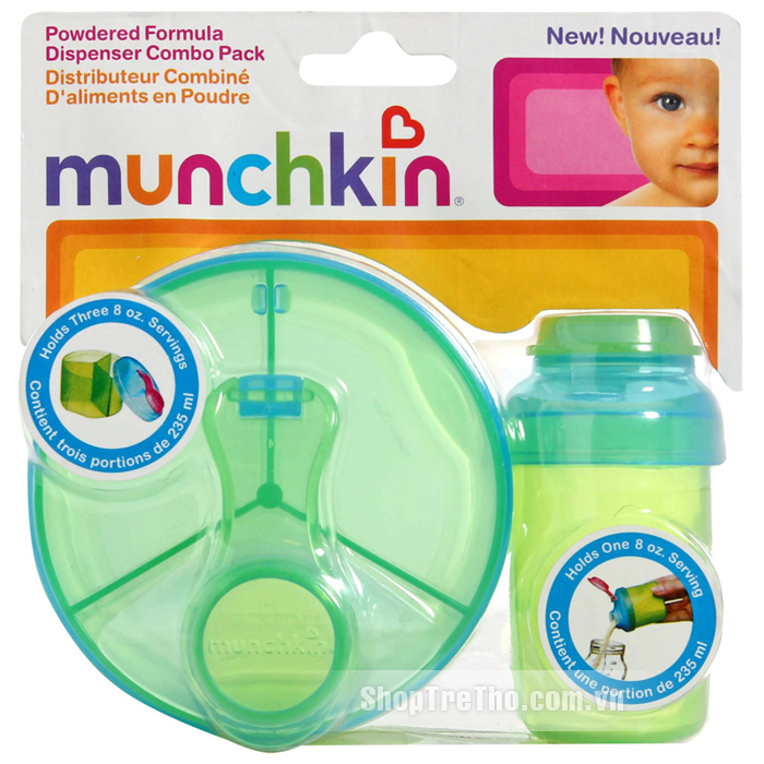 Bộ 2 hộp đựng sữa bột Munchkin Powdered Formula Dispenser Combo Pack