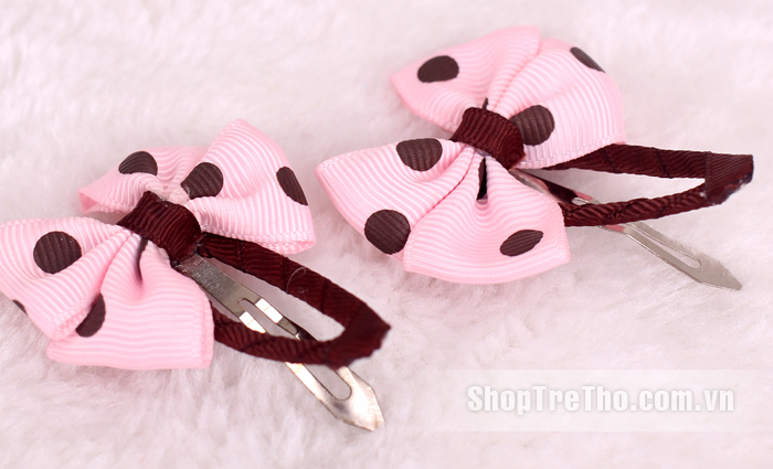 Kẹp tóc mái handmade cho bé gái nhiều màu