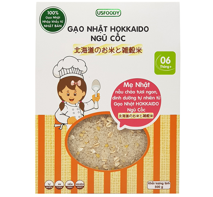 Gạo Nhật Hokkaido ngũ cốc 500g (6M+)