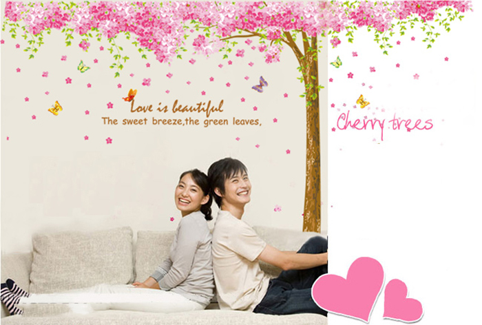 Tranh dán tường cây tình yêu nhỏ M0075