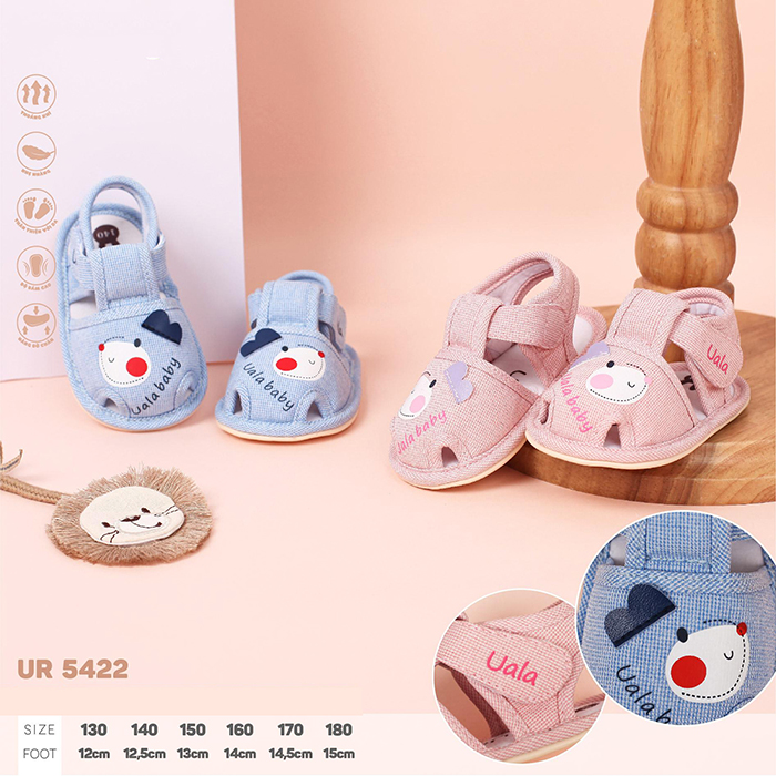 Sandal tập đi đế cao su non Uala UR5422