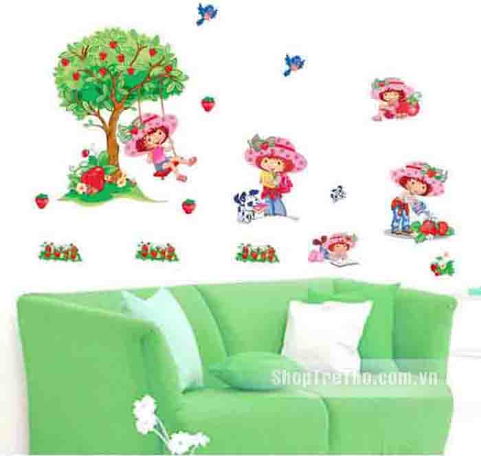 tranh dan tuong be dau tay M045