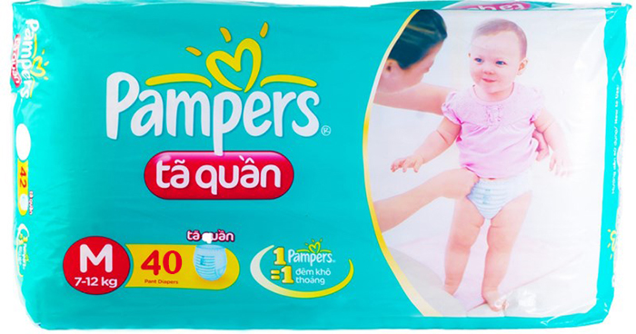 Bỉm quần Pampers M42 dành cho bé từ 7-12kg