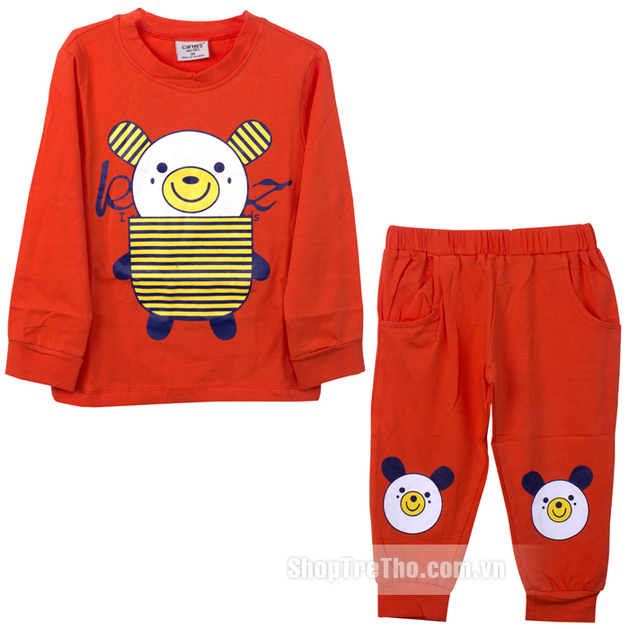 Bộ quần áo thu đông in hình gấu Carter's (1-5Y)