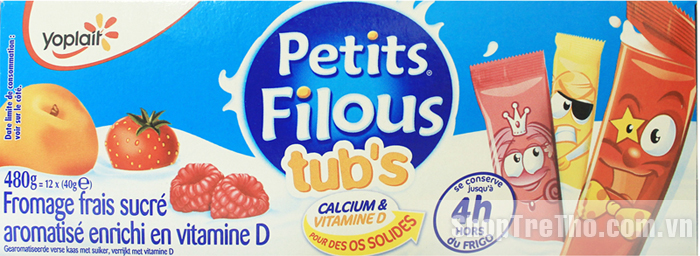 Pho mai trái cây tươi Petit Filous tubs