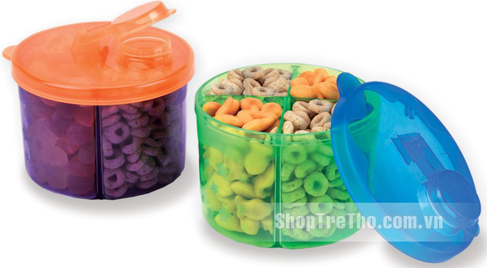 Hộp đ���ng đồ ăn 4 ngăn Munchkin Snack Dispenser