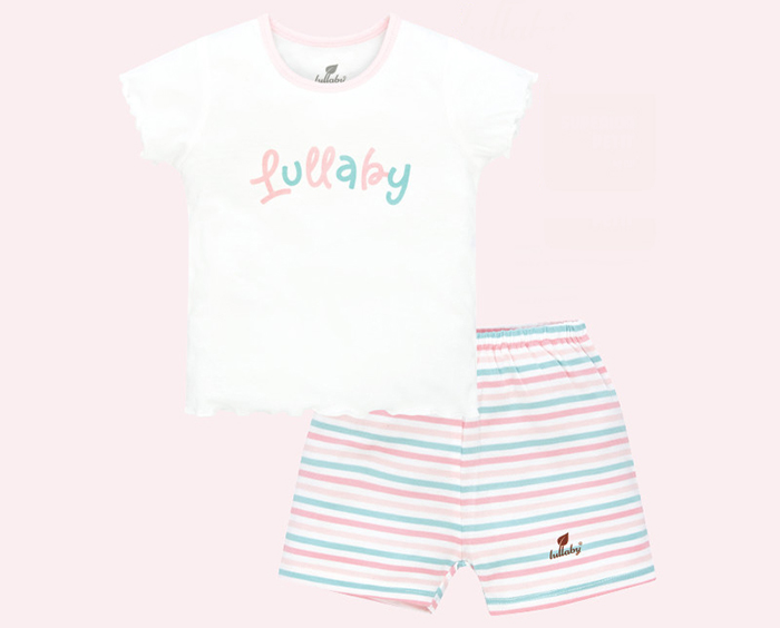 Bo be gai coc tay cai vai Lullaby NH603P trang