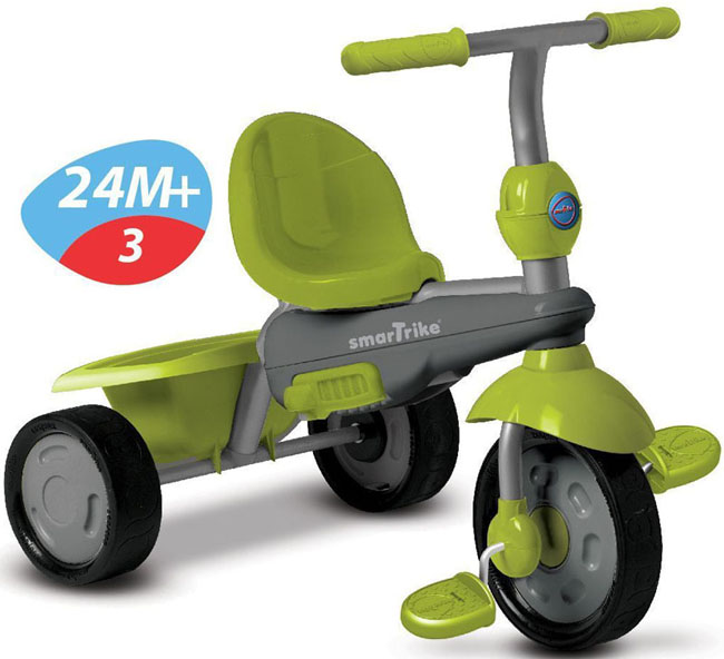Xe ba bánh cảm ứng Breeze 3 trong 1 xanh lá