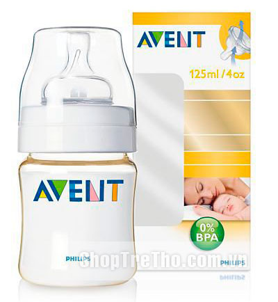 Bình sữa avent 125ml nhựa PP (BPA free)