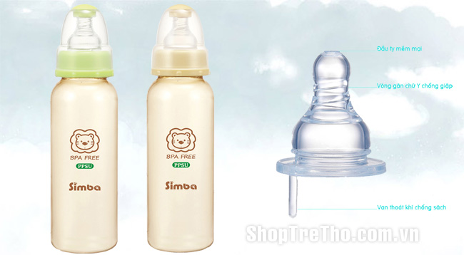 Bình sữa nhựa PPSU 240ml