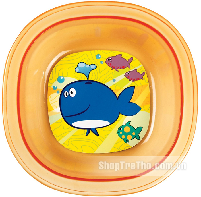 Bát vuông hình con vật Munchkin 1pk Toodler Bowl Deco