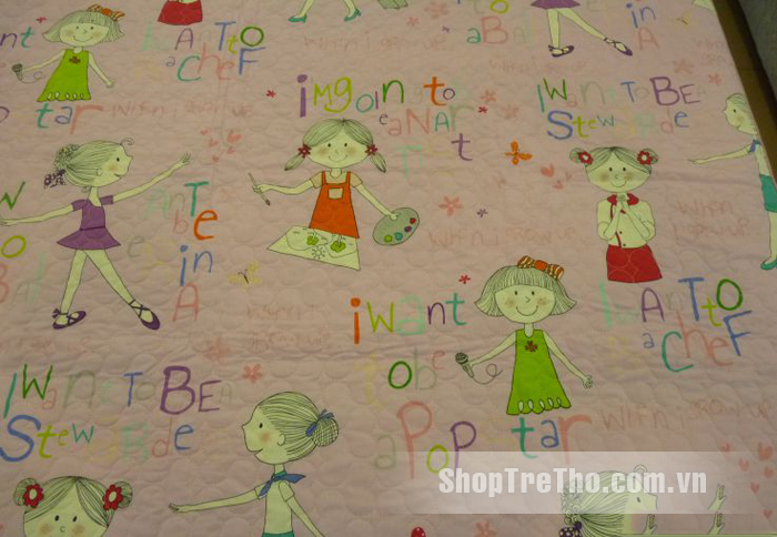 Bộ chăn ga gối Little Girl Cotton 112