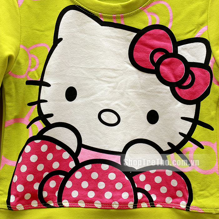 Bộ đồ cho bé gái họa tiết Hello Kitty