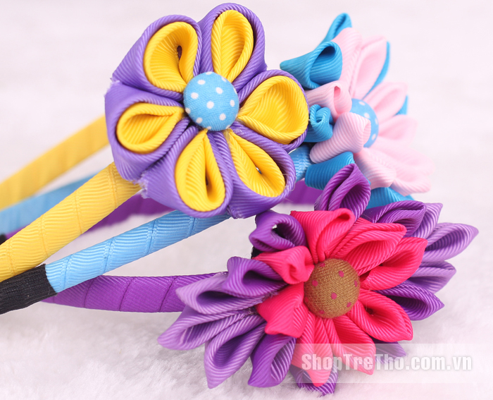 Bờm tóc Kanaza cho bé gái Handmade