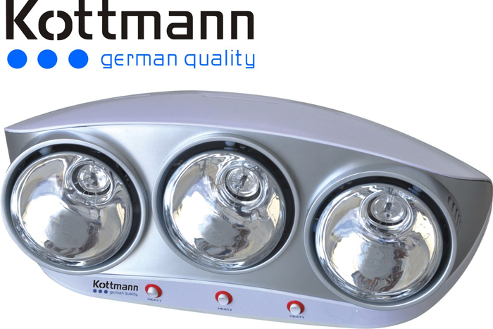 Đèn sưởi treo tường Kottmann 3 bóng K3B-S