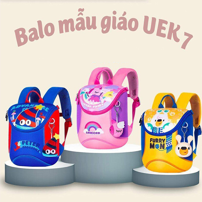 Balo Uek siêu nhẹ chút chít nhiều hình