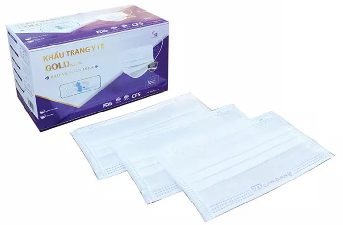 Khẩu trang y tế 3 lớp cao cấp Gold Mask Trường Dương
